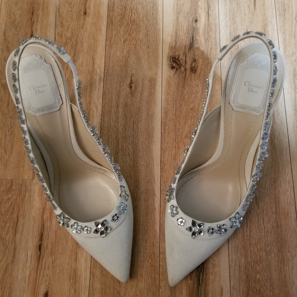 ❤SOLD❤Christian Dior  Garland Slingback Crystal - Picture 2 of 8